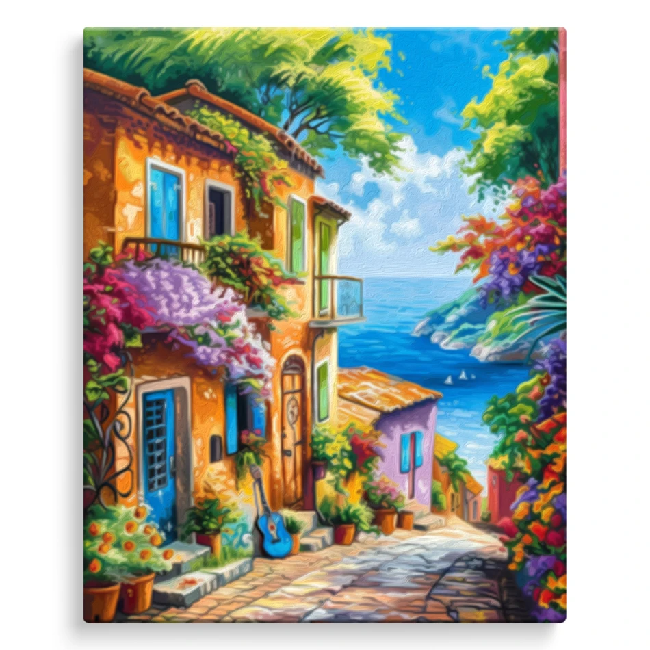 Resin Art Acrylic - 2026-Paint By Numbers Scenery For Adults