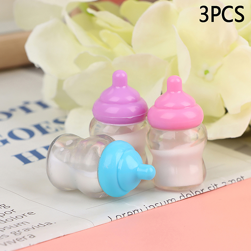 Resin Art Bottle - ●3PCS Dollhouse Baby Bottle Accessories Play