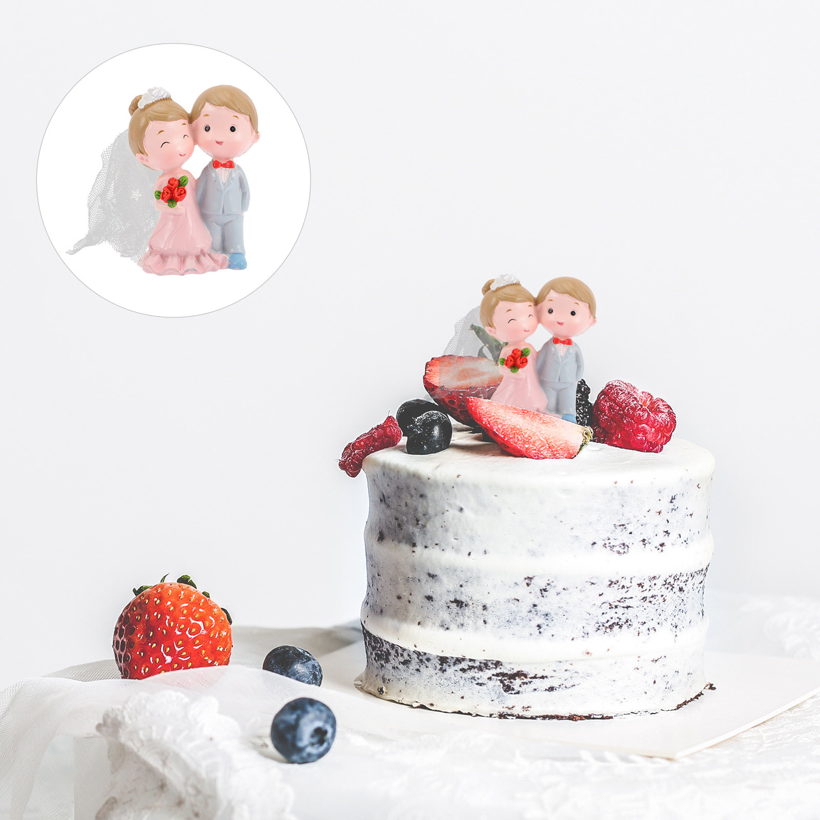 Resin Art Gift For Wedding - Wedding Cake Decoration Resin Bride Groom