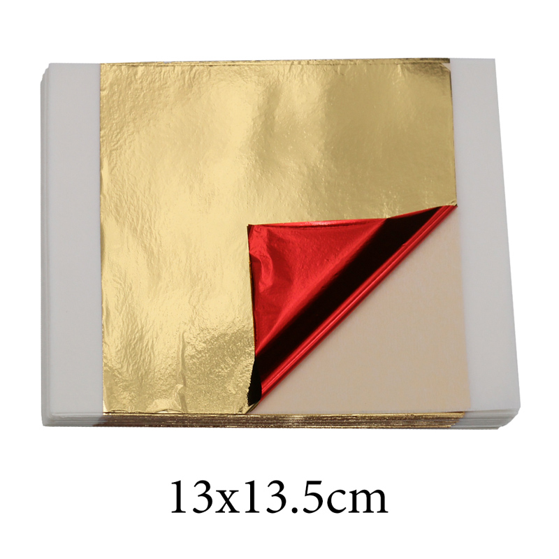 Resin Art Gift For Wedding - 100pcs Imitation Gold Leaf Foil Paper