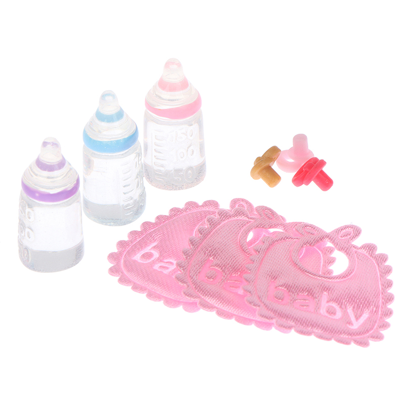 Resin Art Bottle - 3PCS 1:12 Dolls House Miniature Baby
