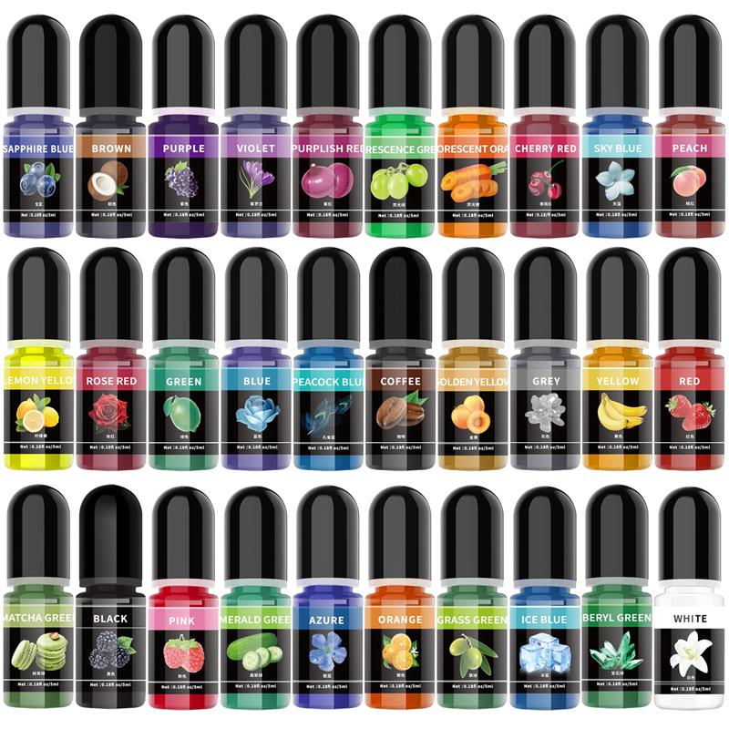 Resin Art Bottle - 5ml/Bottle Epoxy Resin Pigment Liquid Colorant