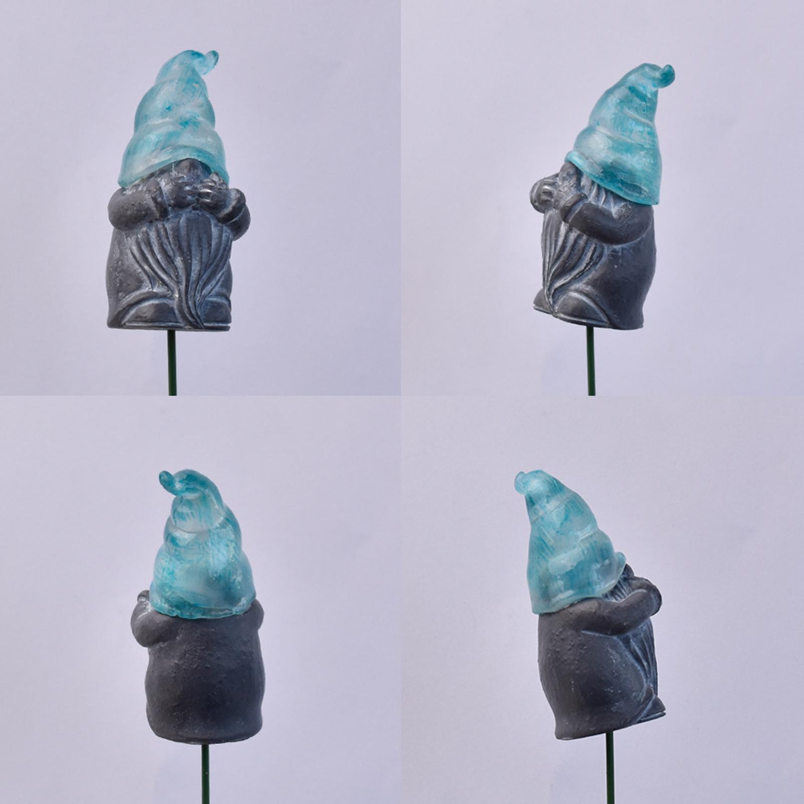 Resin Art With Flowers - Decorative Garden Stakes 3-Piece Glowing Resin