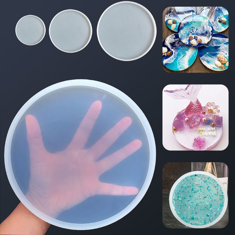 Resin Art Coasters - Transparent Fluid Arts Round Coaster Resin