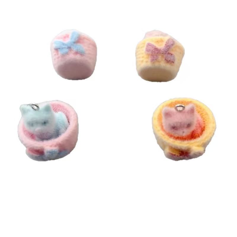 4pcs 3D plush resin cat pendan - Resin Art Kits For Adults recension och pris