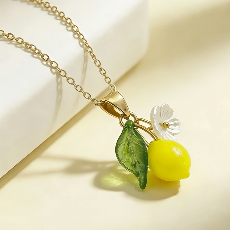 1Pc Fresh Cute Lemon Flower Re - Resin Art With Flowers recension och pris