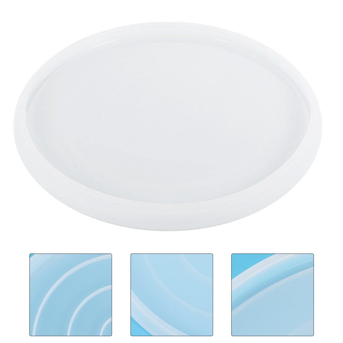 1Pcs Round Silicone Plate Mold - Resin Art Coasters recension och pris