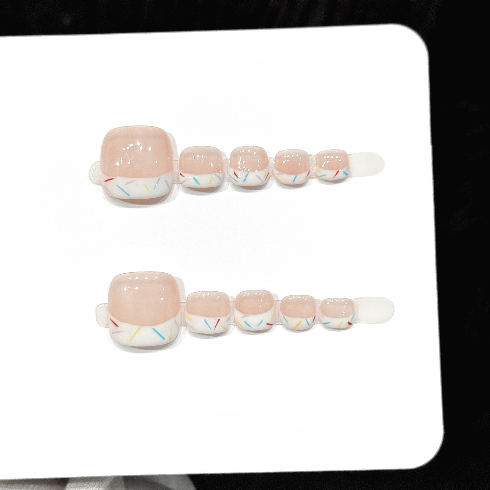 10pcs French Style Toenail Tip - Resin Art Online recension och pris