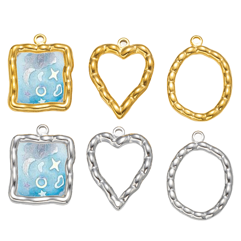 5pcs Stainless Steel Heart Rou - Resin Art And Decor recension och pris