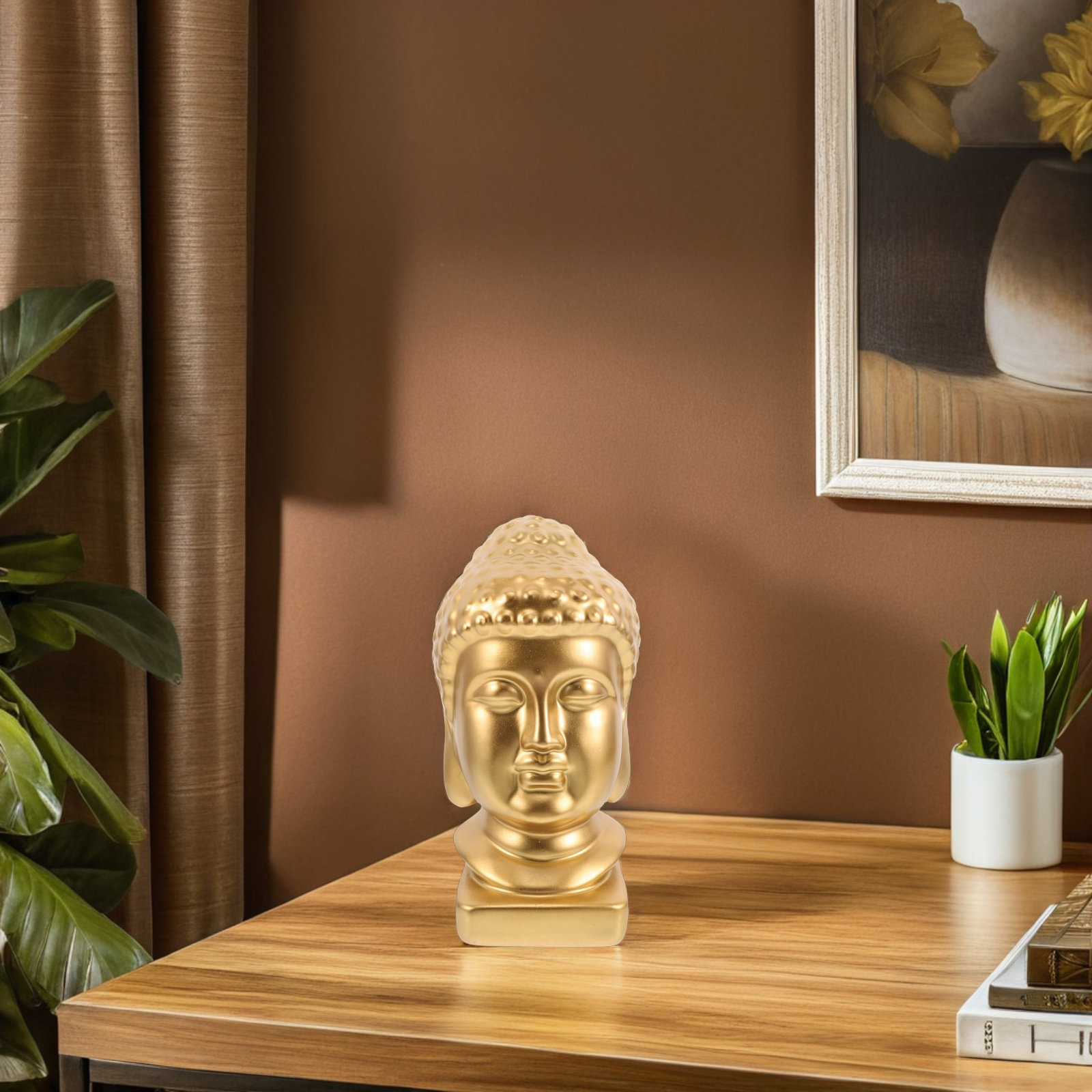 Resin Buddha Head Art Statue E - Resin Art And Decor recension och pris