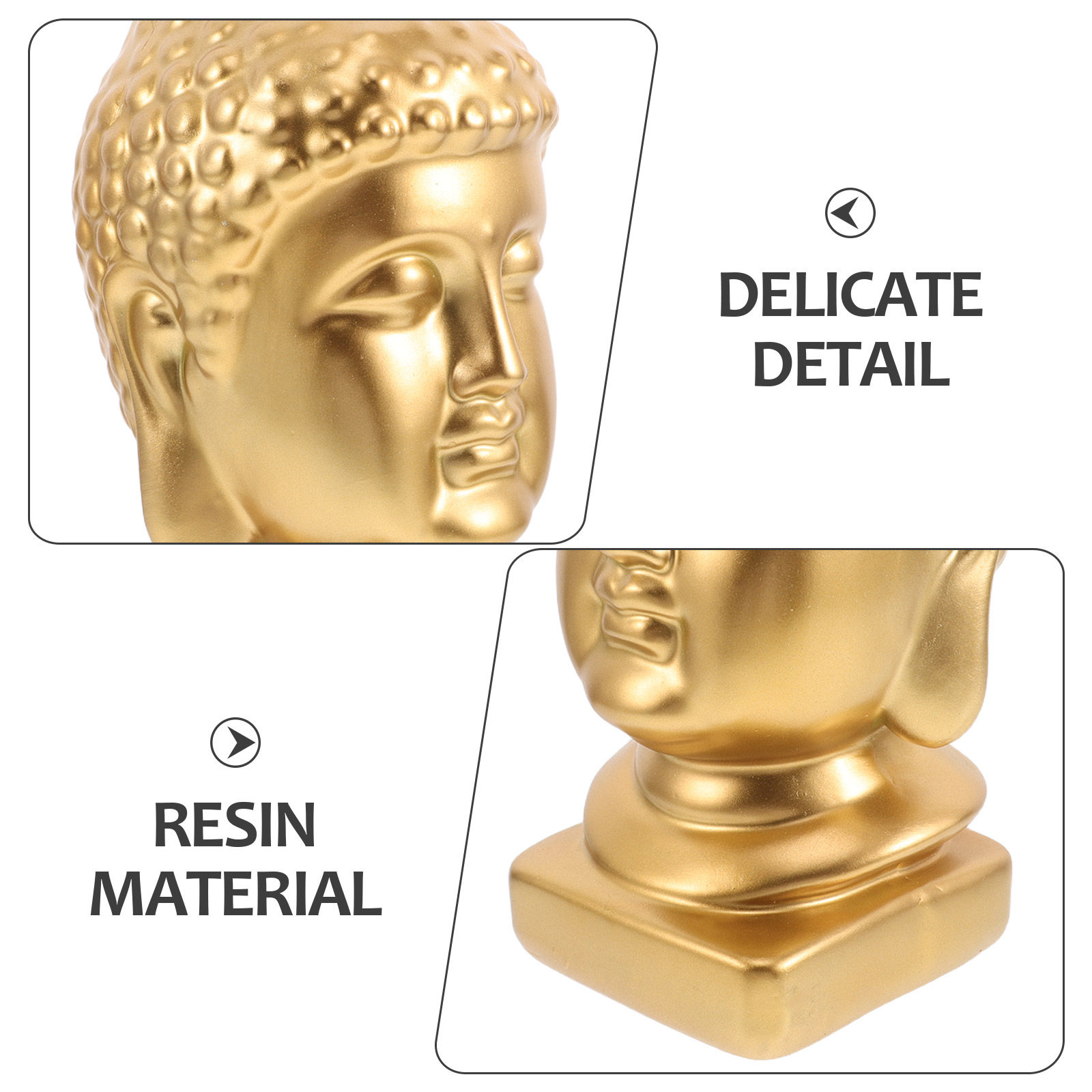 Resin Buddha Head Art Statue E - Resin Art And Decor recension och pris
