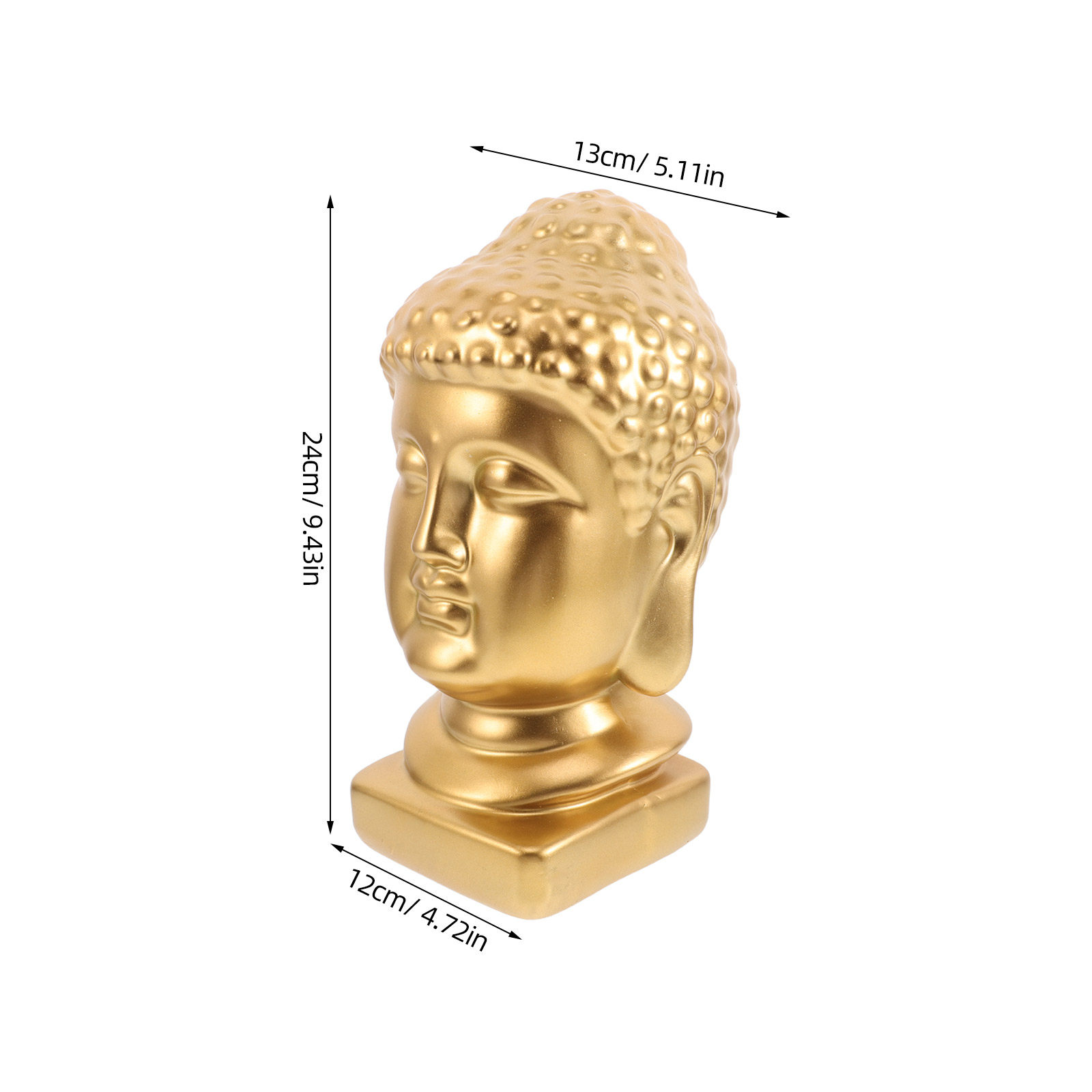 Resin Buddha Head Art Statue E - Resin Art And Decor recension och pris