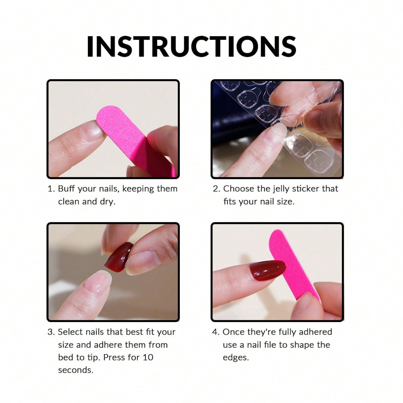 10Pcs Short Square Press On Na - Resin Art Online recension och pris