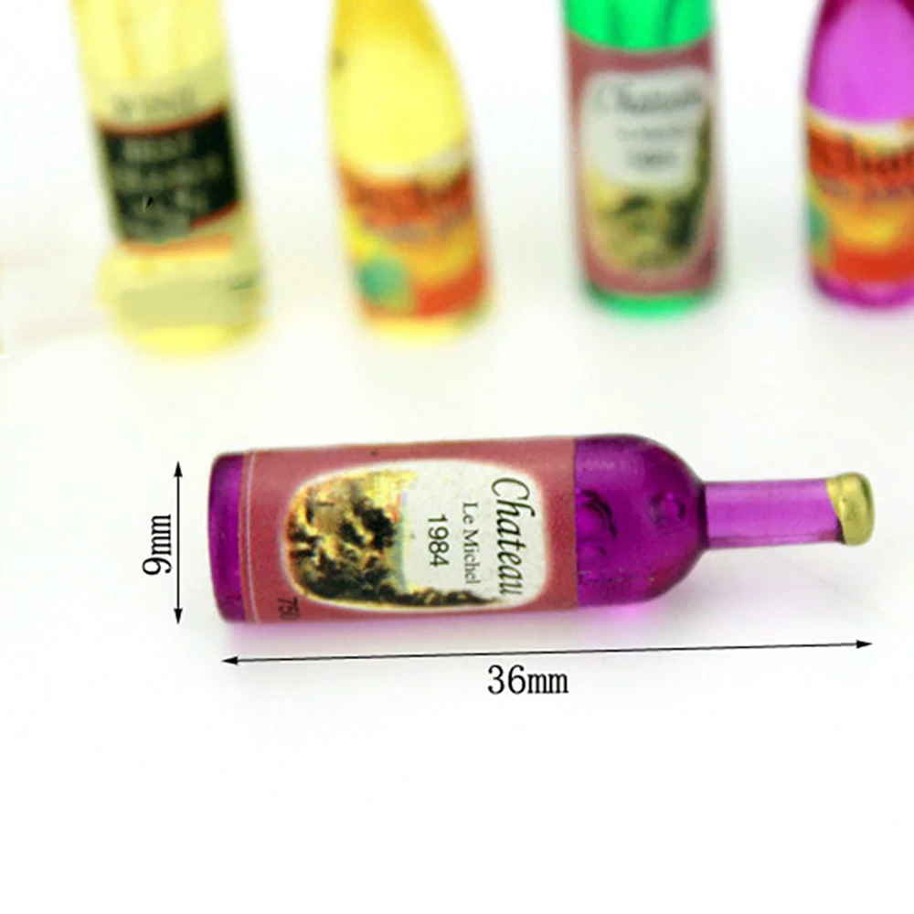 6Pcs 1/12 Dollhouse Miniature  - Resin Art Bottle recension och pris