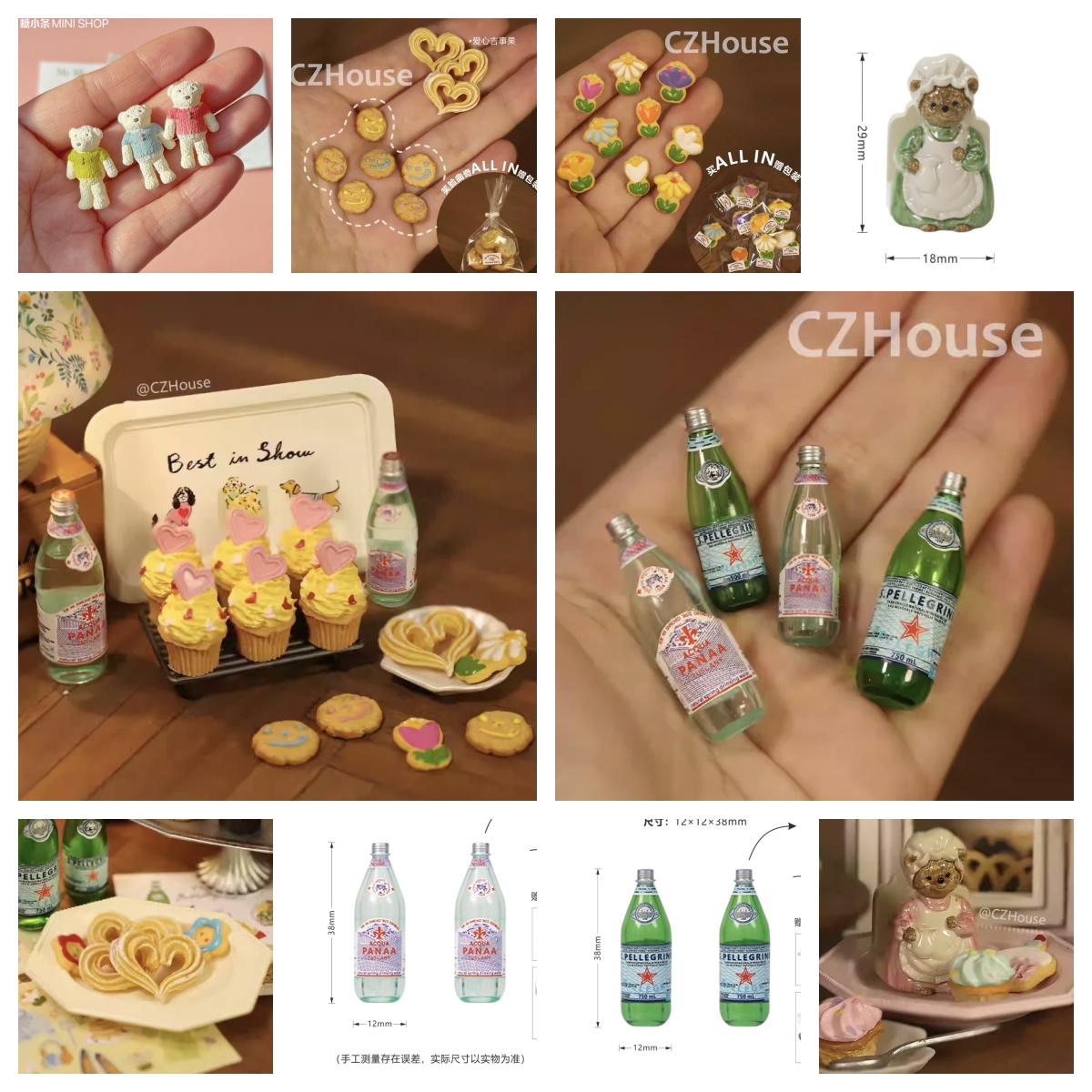 1/6 Scale Miniature Dessert Co - Resin Art Bottle recension och pris
