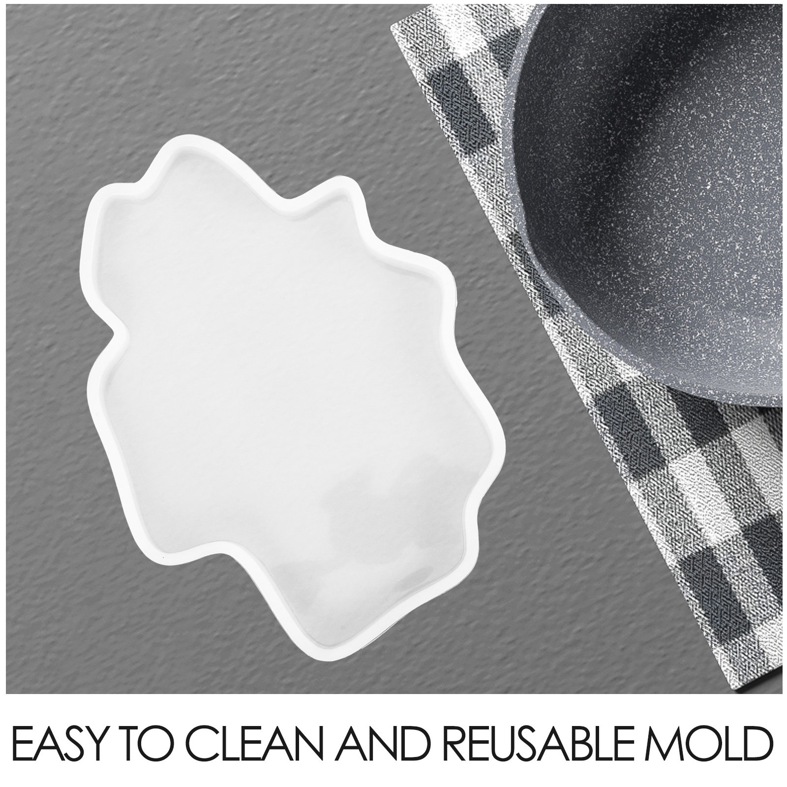2Pcs Resin Display Mold Irregu - Resin Art Coasters recension och pris