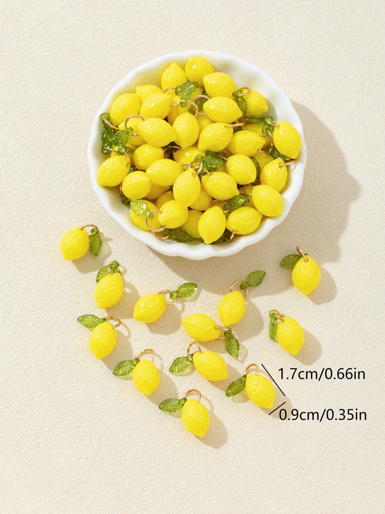 10Pcs 3D Lemon Resin Charms Pe - Resin Art And Decor recension och pris