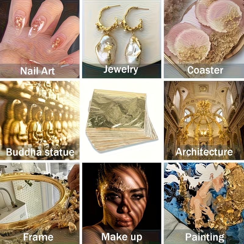 Set of 100Pcs Imitation Gold F - Resin Art Gift For Wedding recension och pris