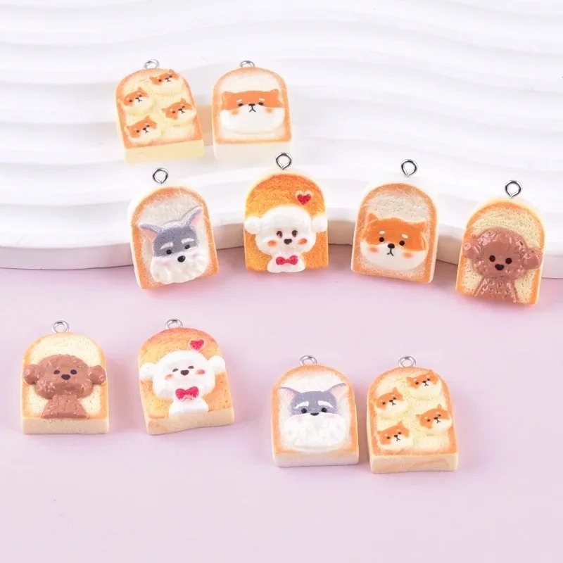 10Pcs Cute Toast Dog Resin Pen - Resin Art And Decor recension och pris