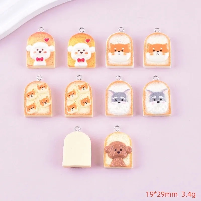 10Pcs Cute Toast Dog Resin Pen - Resin Art And Decor recension och pris