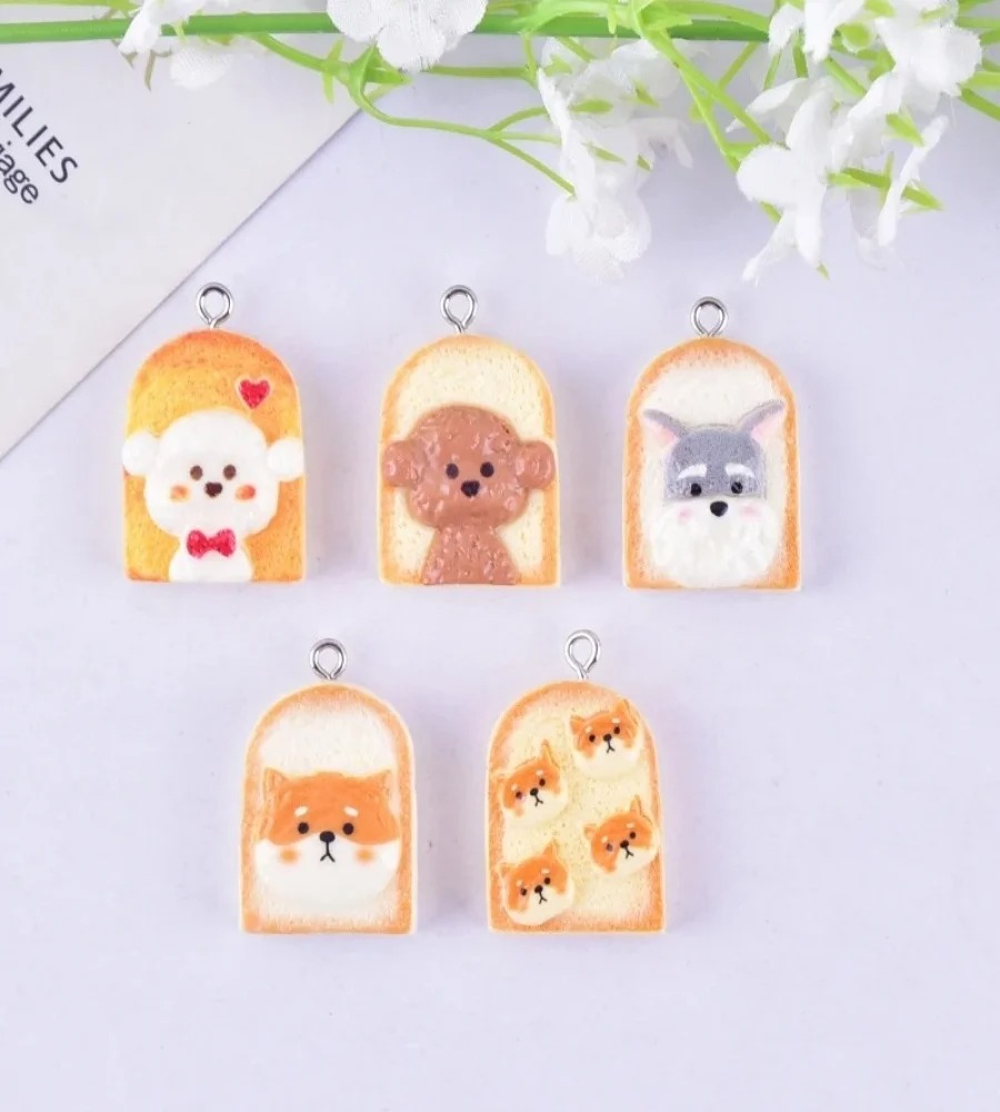10Pcs Cute Toast Dog Resin Pen - Resin Art And Decor recension och pris