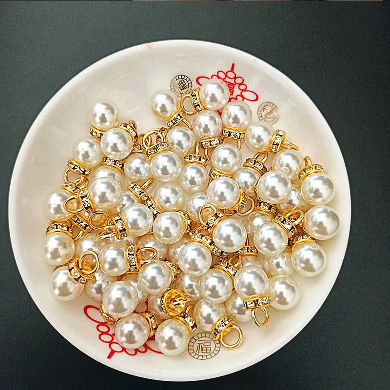 30Pcs Round Pearl Diamond Pend - Resin Art Gift For Wedding recension och pris