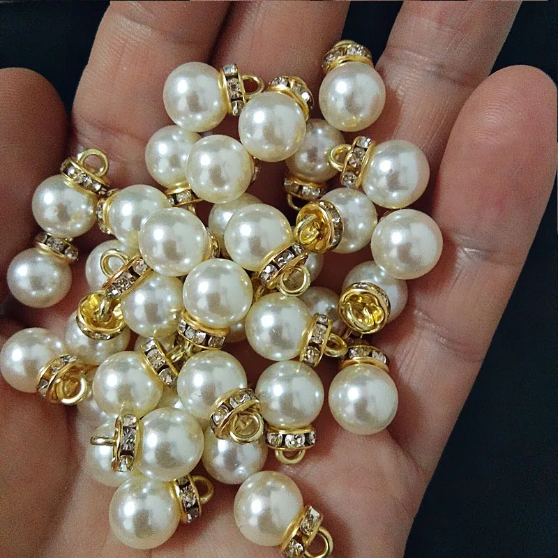30Pcs Round Pearl Diamond Pend - Resin Art Gift For Wedding recension och pris