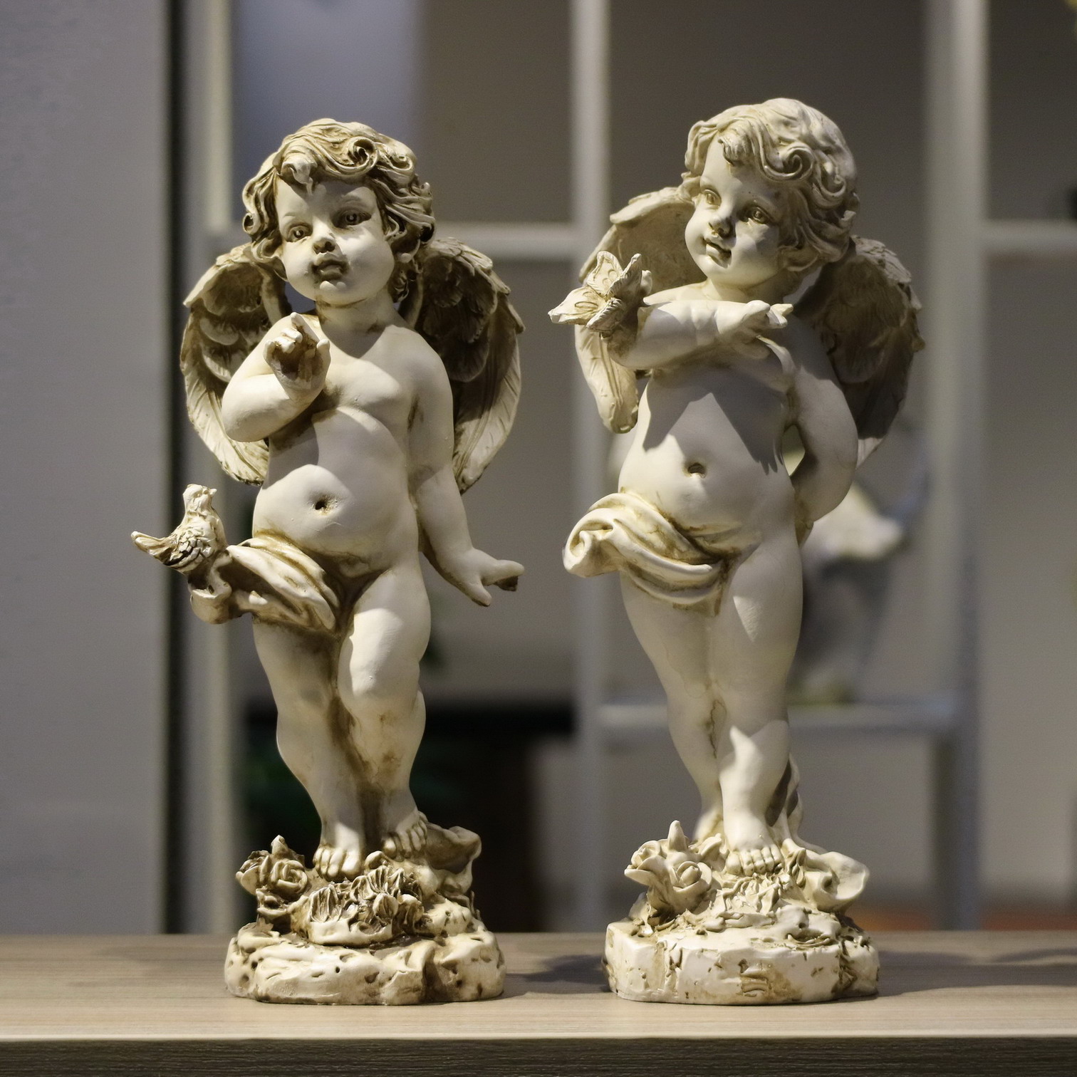 Retro Resin Angel Figurine 29c - Resin Art Gift For Wedding recension och pris