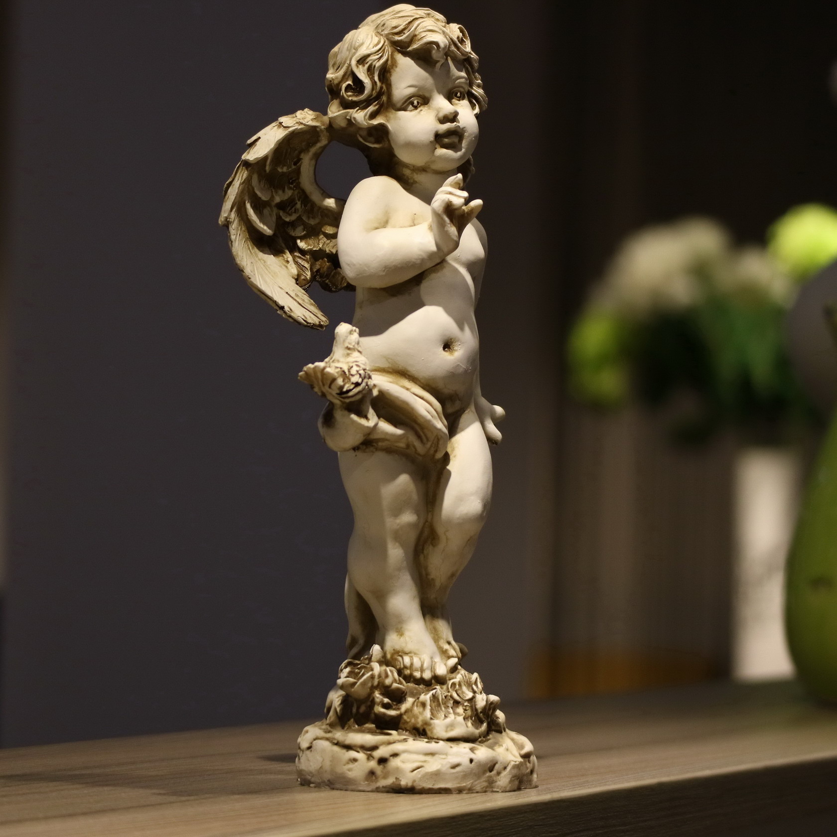 Retro Resin Angel Figurine 29c - Resin Art Gift For Wedding recension och pris