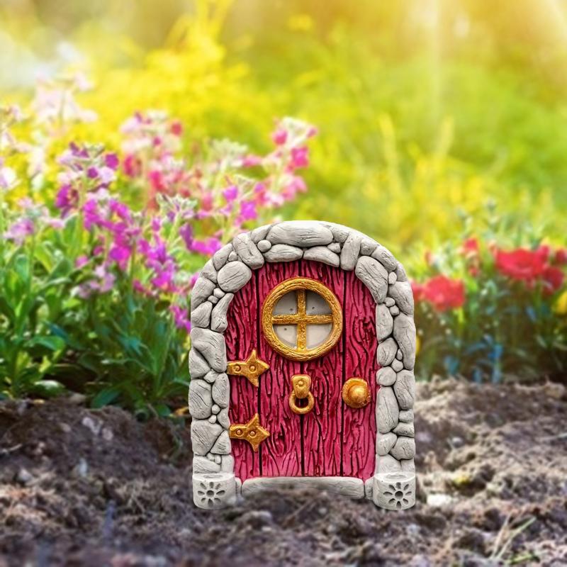 Elf Fairy Door Miniature Garde - Resin Art With Wood recension och pris