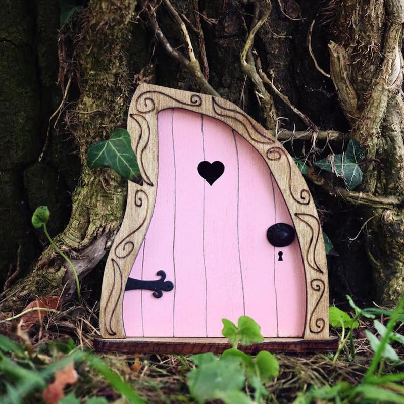 Elf Fairy Door Miniature Garde - Resin Art With Wood recension och pris