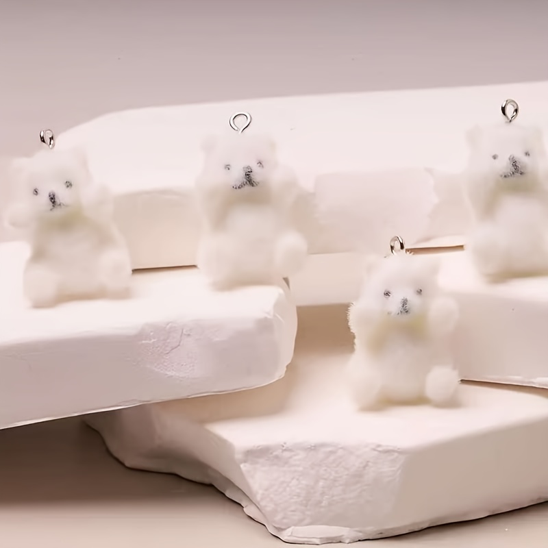 6Pcs Polar Bear Resin Charms C - Resin Art And Decor recension och pris