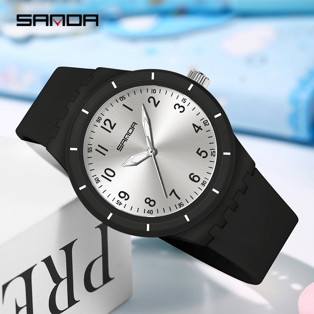 SANDA 9075 New Student quartz  - Resin Art Underwater recension och pris