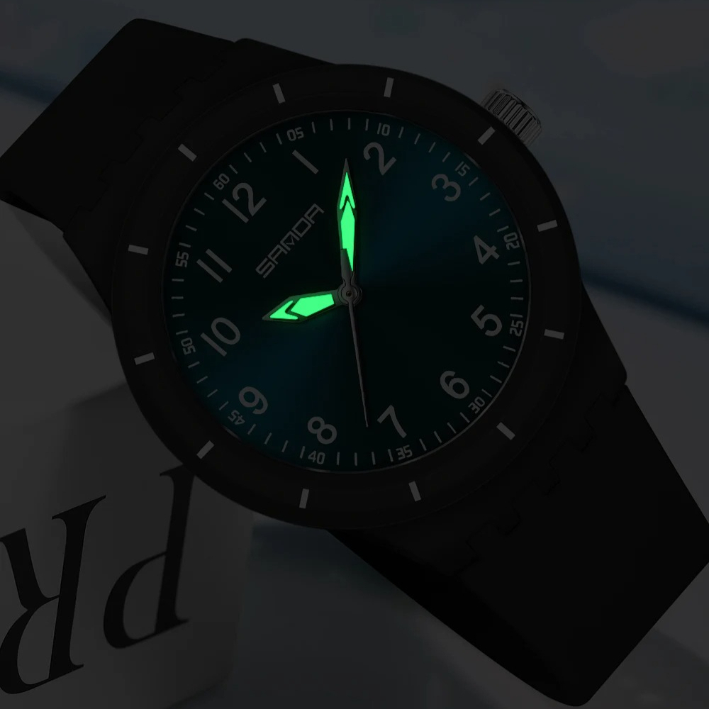 SANDA 9075 New Student quartz  - Resin Art Underwater recension och pris