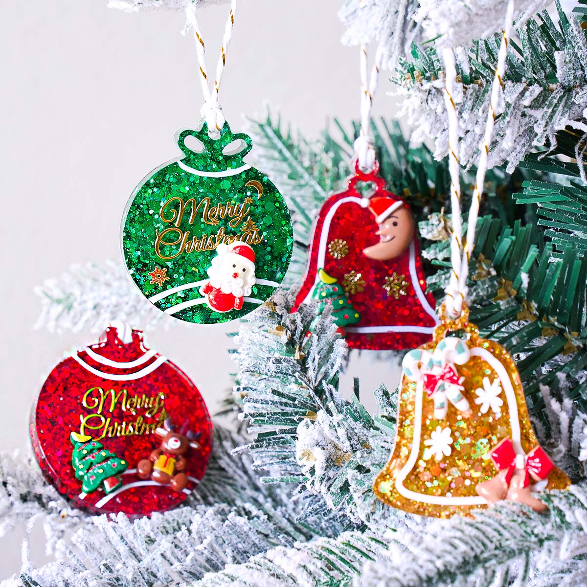 Xmas Tag Pendant Silicone Mold - Resin Art Uv recension och pris