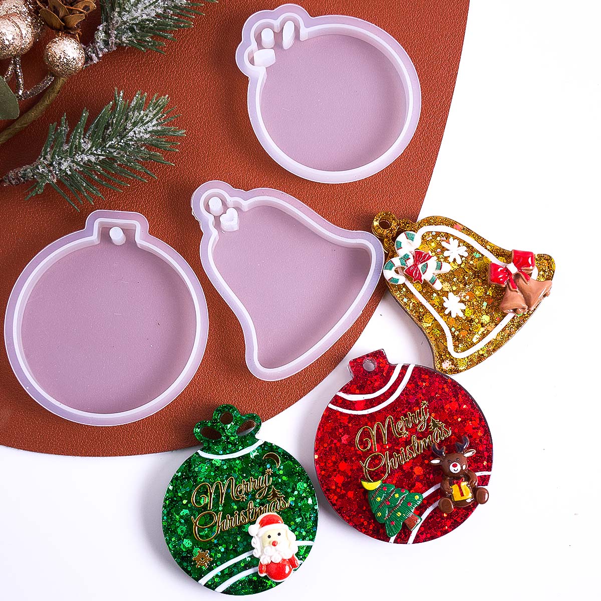 Xmas Tag Pendant Silicone Mold - Resin Art Uv recension och pris