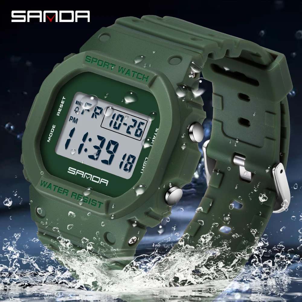 SANDA 2107 Children Watch Men  - Resin Art Underwater recension och pris