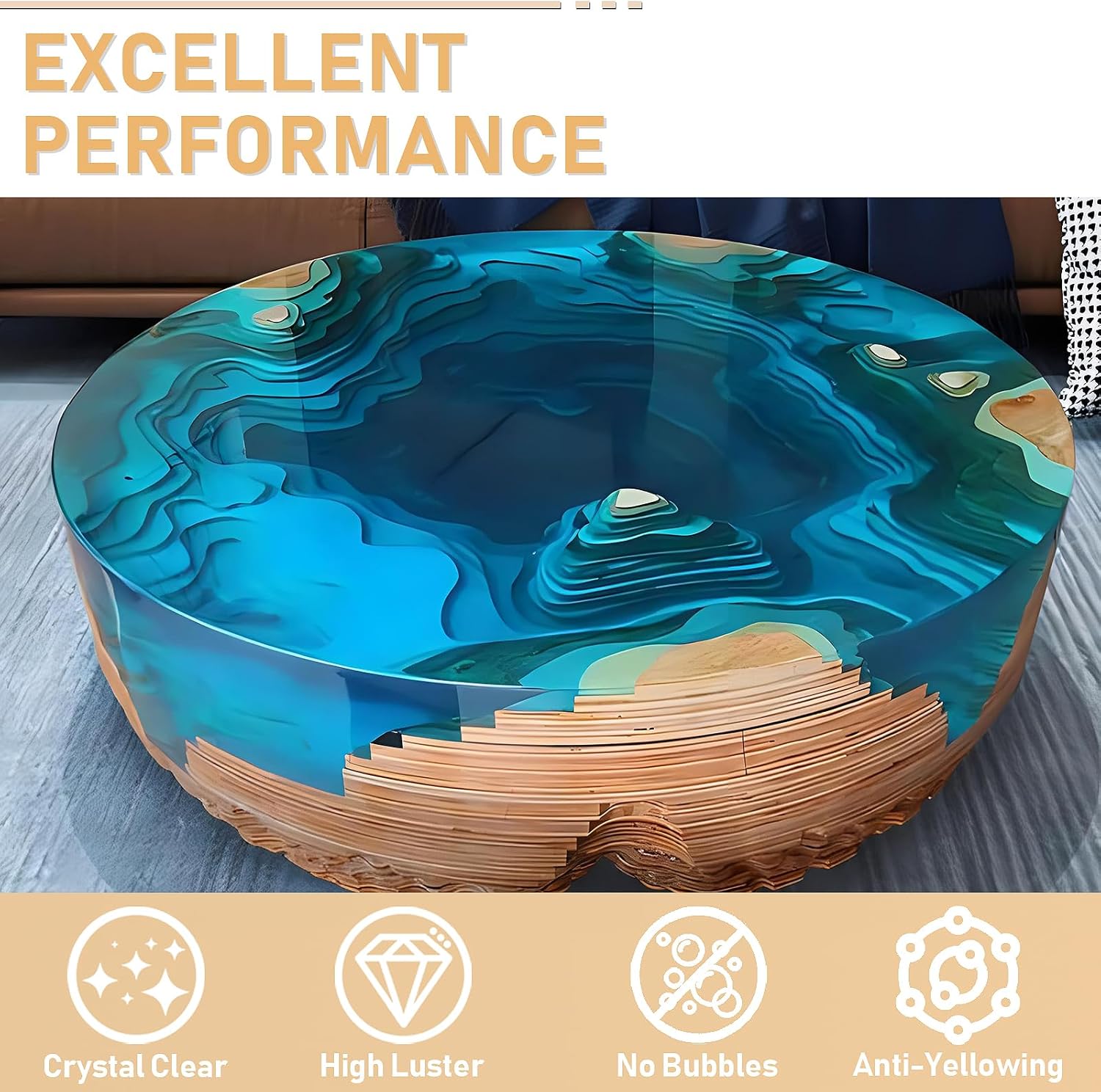 17.6oz/33.8oz AB Resin Epoxy G - Resin Art Uv recension och pris