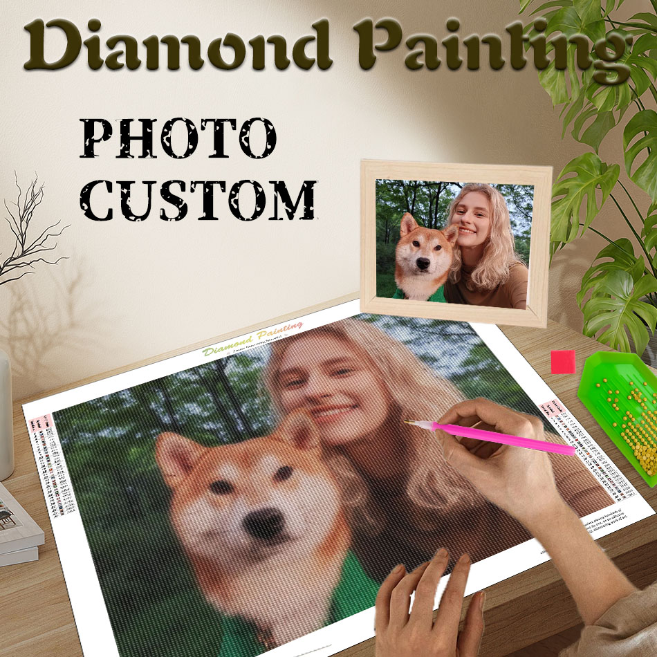 PhotoCustom Diamond Painting C - Resin Art Gift For Wedding recension och pris