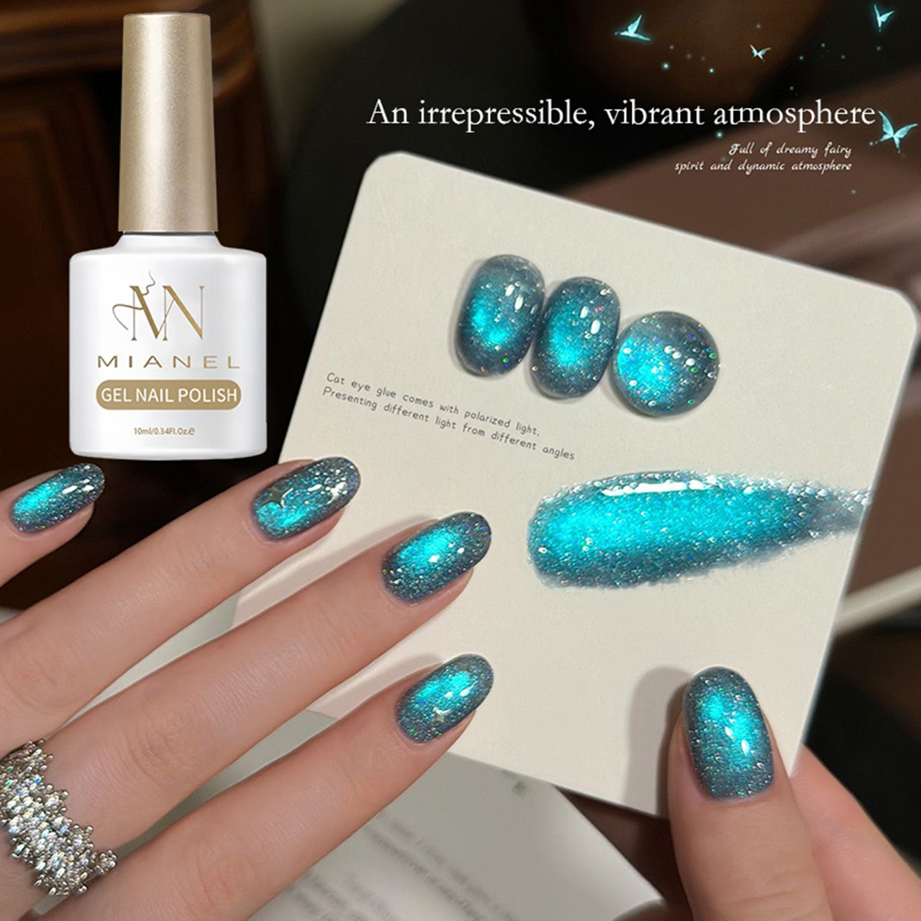MAINEL 10ML 1-4Pcs Blue Nails  - Resin Art Online recension och pris