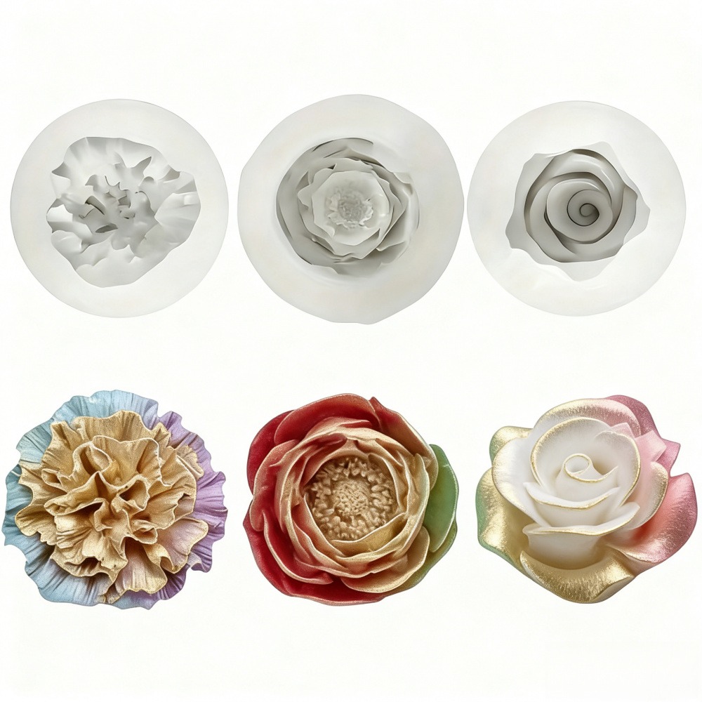 3-Piece Silicone Molds for Ros - Resin Art Gift For Wedding recension och pris