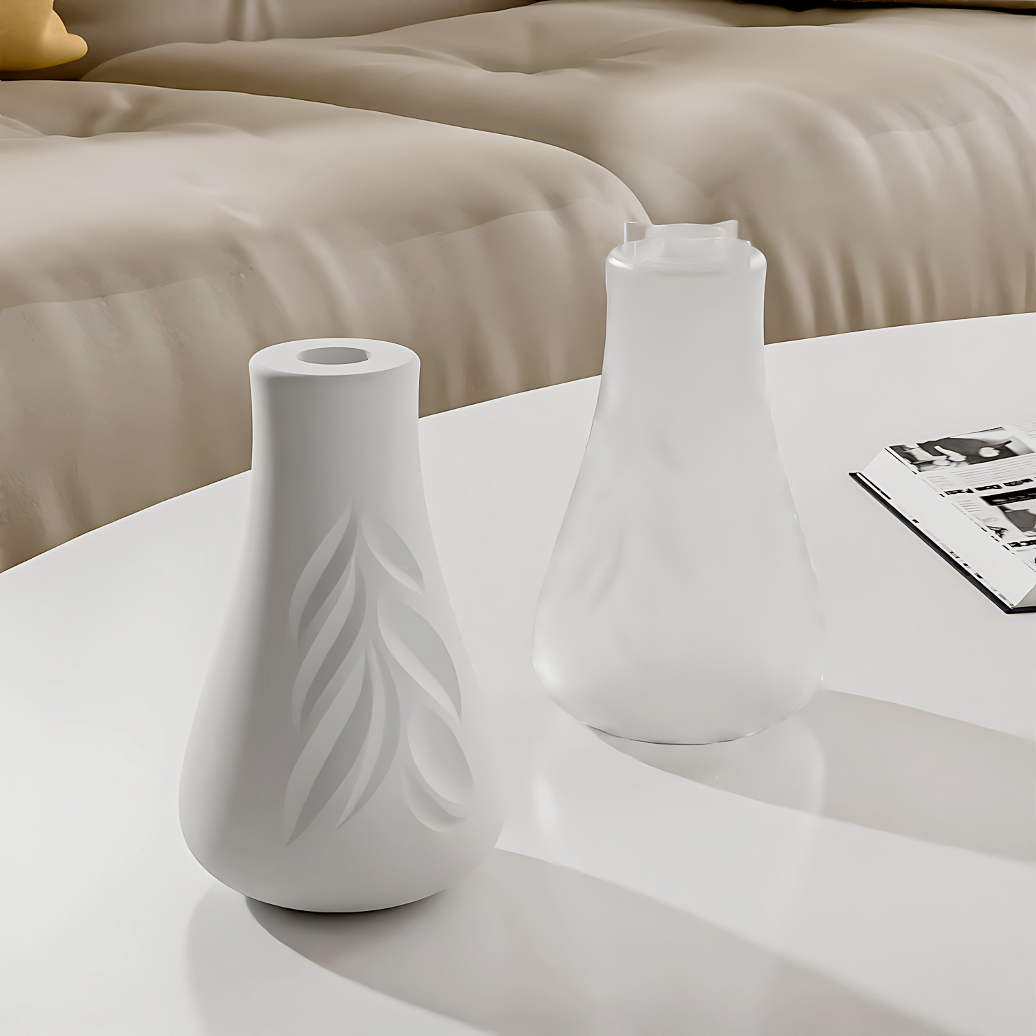 Leaf Texture Vase Silicone Mol - Resin Art Bottle recension och pris