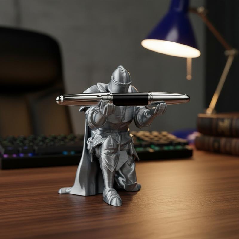 Knight Pen Holder Resin Mediev - Resin Art Price recension och pris