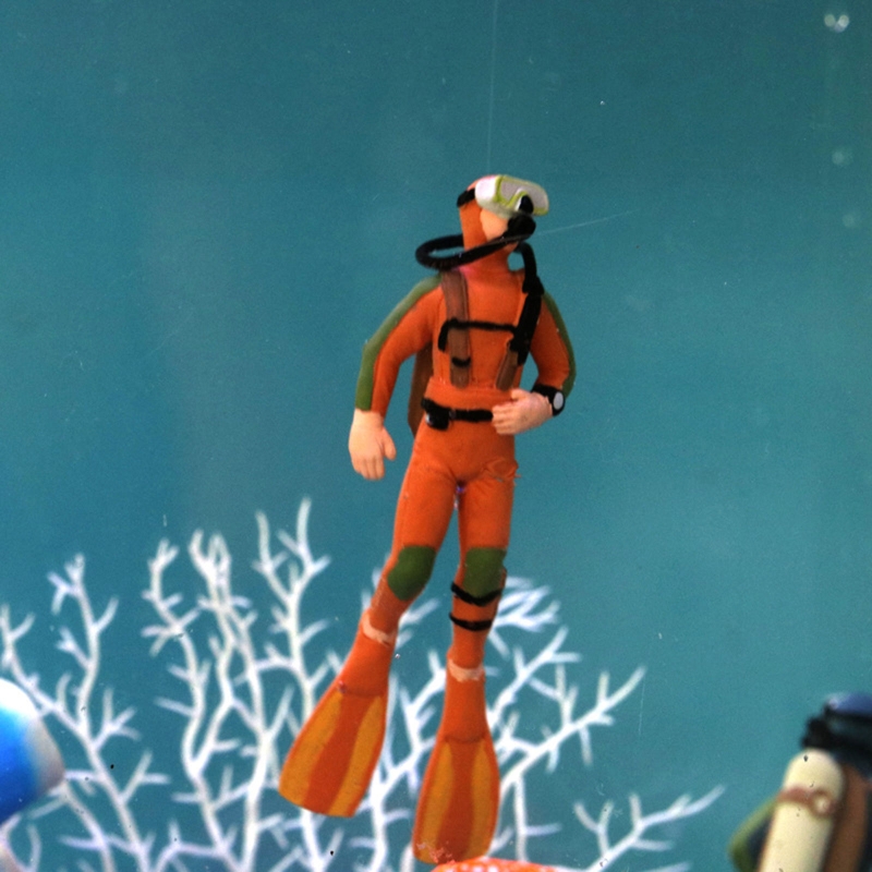 Aquarium Diver Decoration Floa - Resin Art Underwater recension och pris