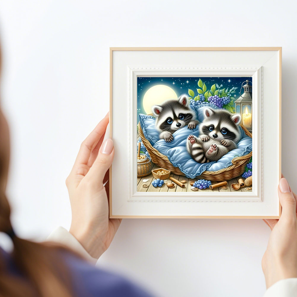 Frameless, Full Square Round D - Resin Art With Flowers recension och pris