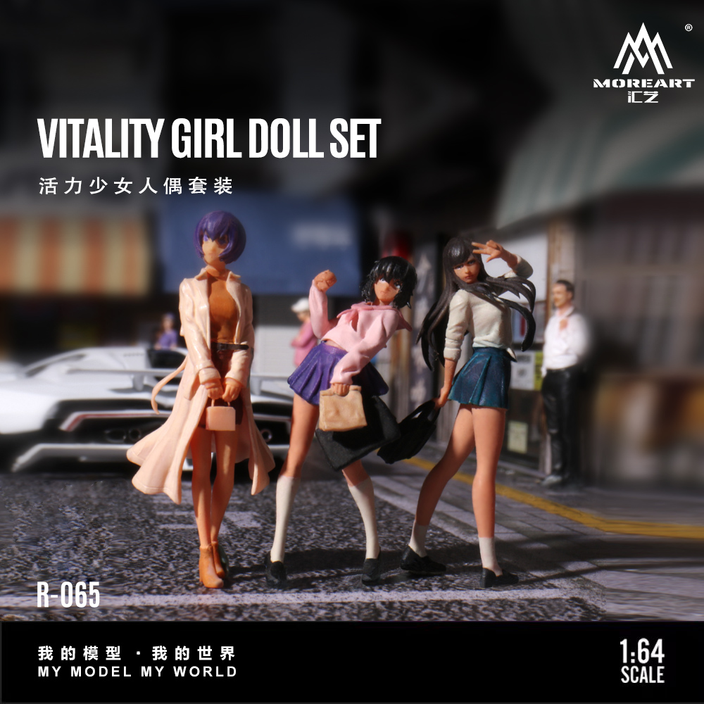 More Art 1:64 Dynamic Girl Dol - Resin Art And Decor recension och pris