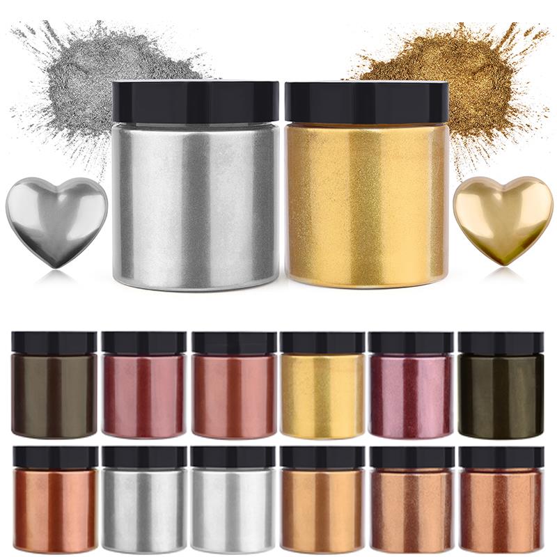 50g Shimmer Metallic Gold Silv - Resin Art Acrylic recension och pris