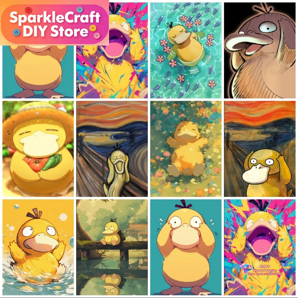 1pc frameless Psyduck Cartoon  - Resin Art Home Decor recension och pris