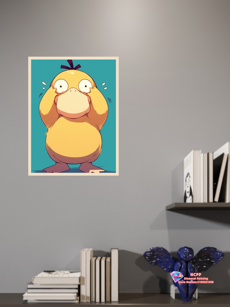1pc frameless Psyduck Cartoon  - Resin Art Home Decor recension och pris