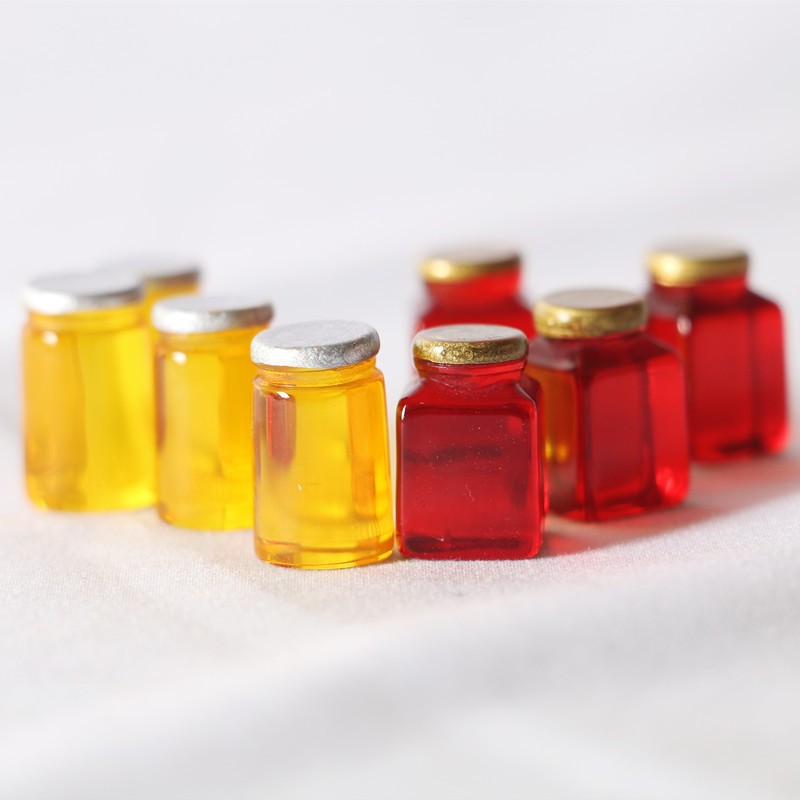 10pcs Simulation Strawberry Ja - Resin Art Bottle recension och pris